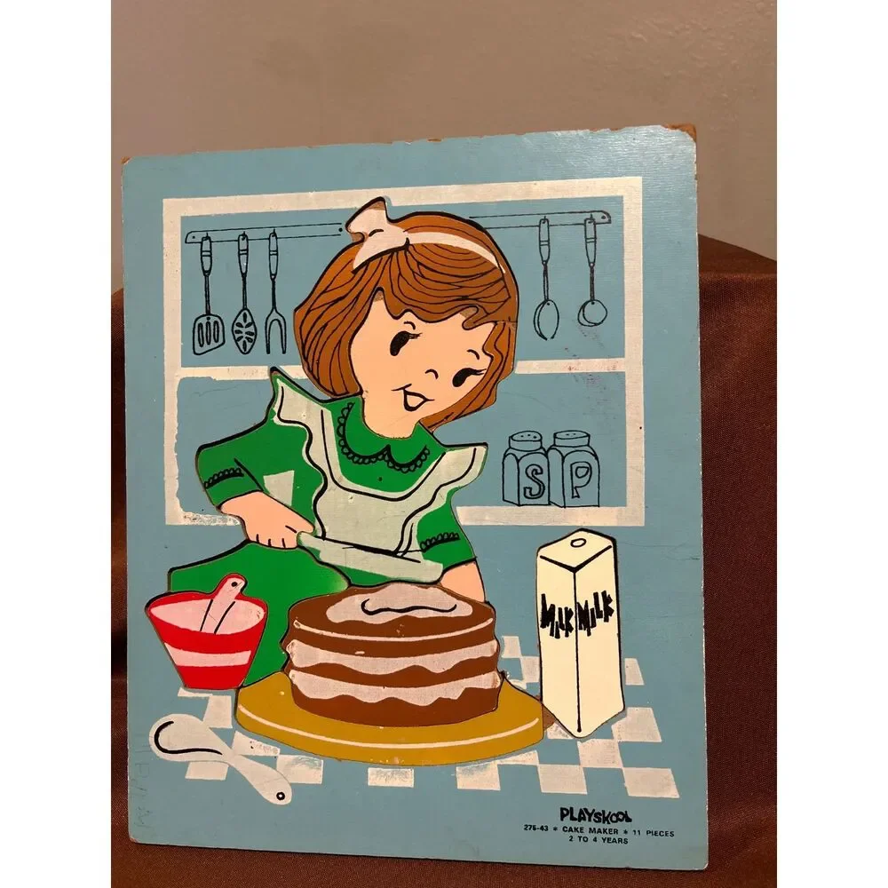8 Playskool Wooden Puzzles
